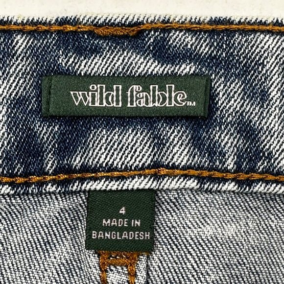 Wild Fable Women's Size 4 Skirt Denim Jean Mini Blue New With Tags - Picture 6 of 15